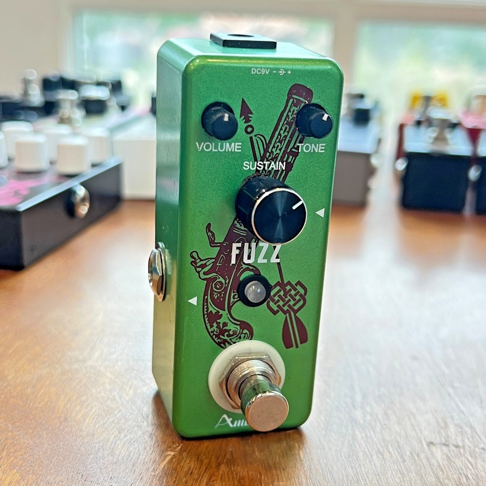 Amuzik G-Fuzz Vintage Analog Fuzz Mini Guitar Pedal True Bypass Used Good